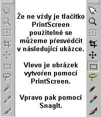 Rozdíl mezi PrintScreen a SnagIt